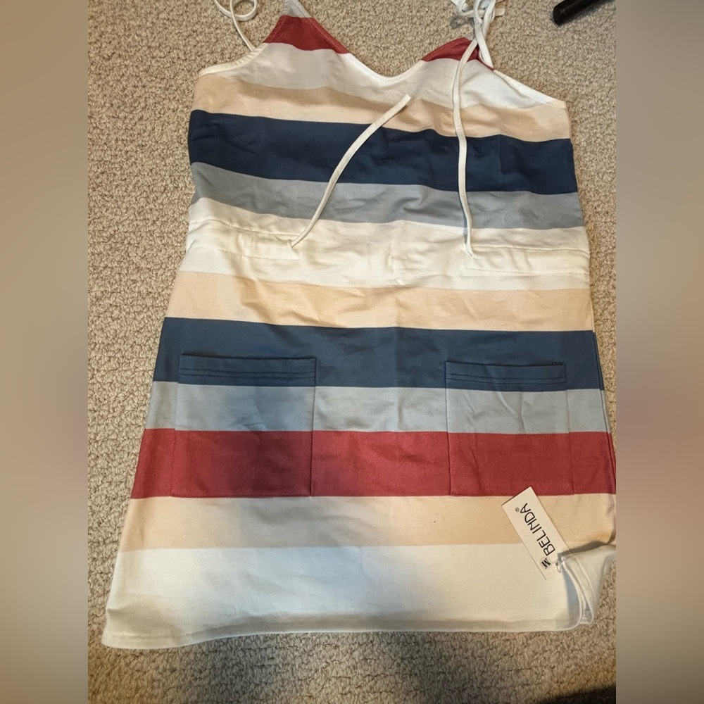 Striped Sleeveless Dress